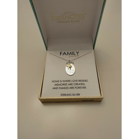 Footnote Sterling Silver Family Necklace - Picture 2 of 5